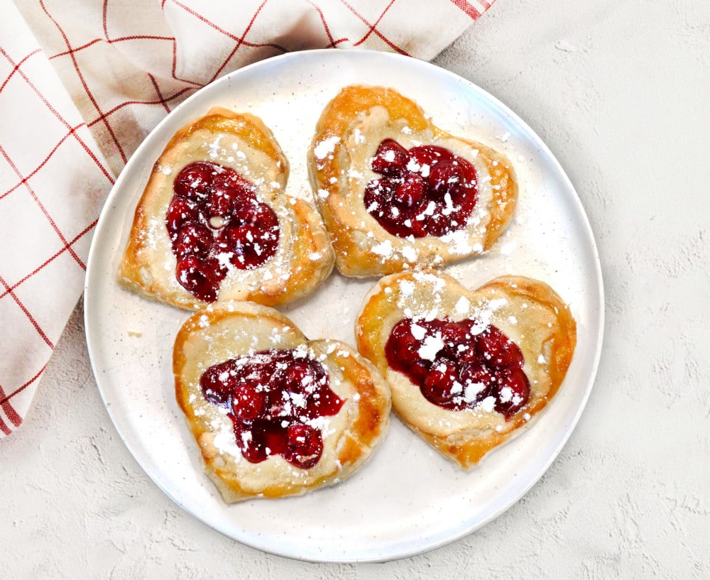 Honey Cream Cheese Cherry Danish