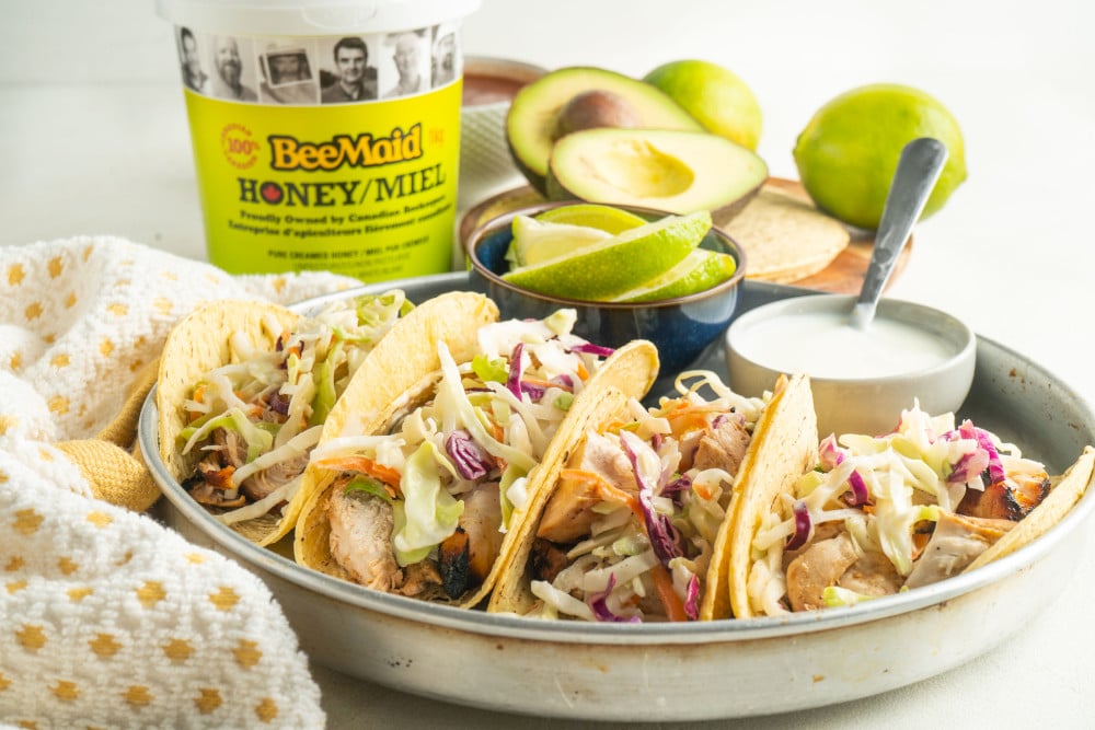 Honey Lime Chicken Tacos