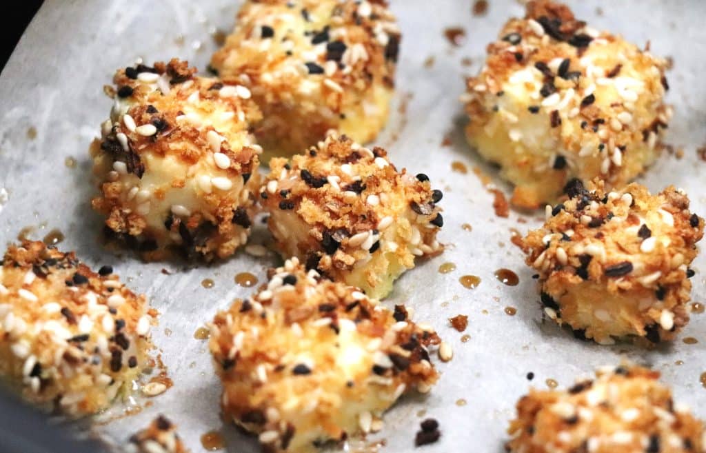 Everything Bagel Honey Feta Bites - BeeMaid