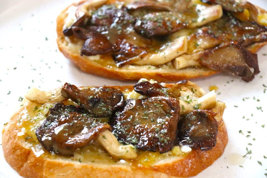 Honey Miso Mushroom Cheese Toast - BeeMaid