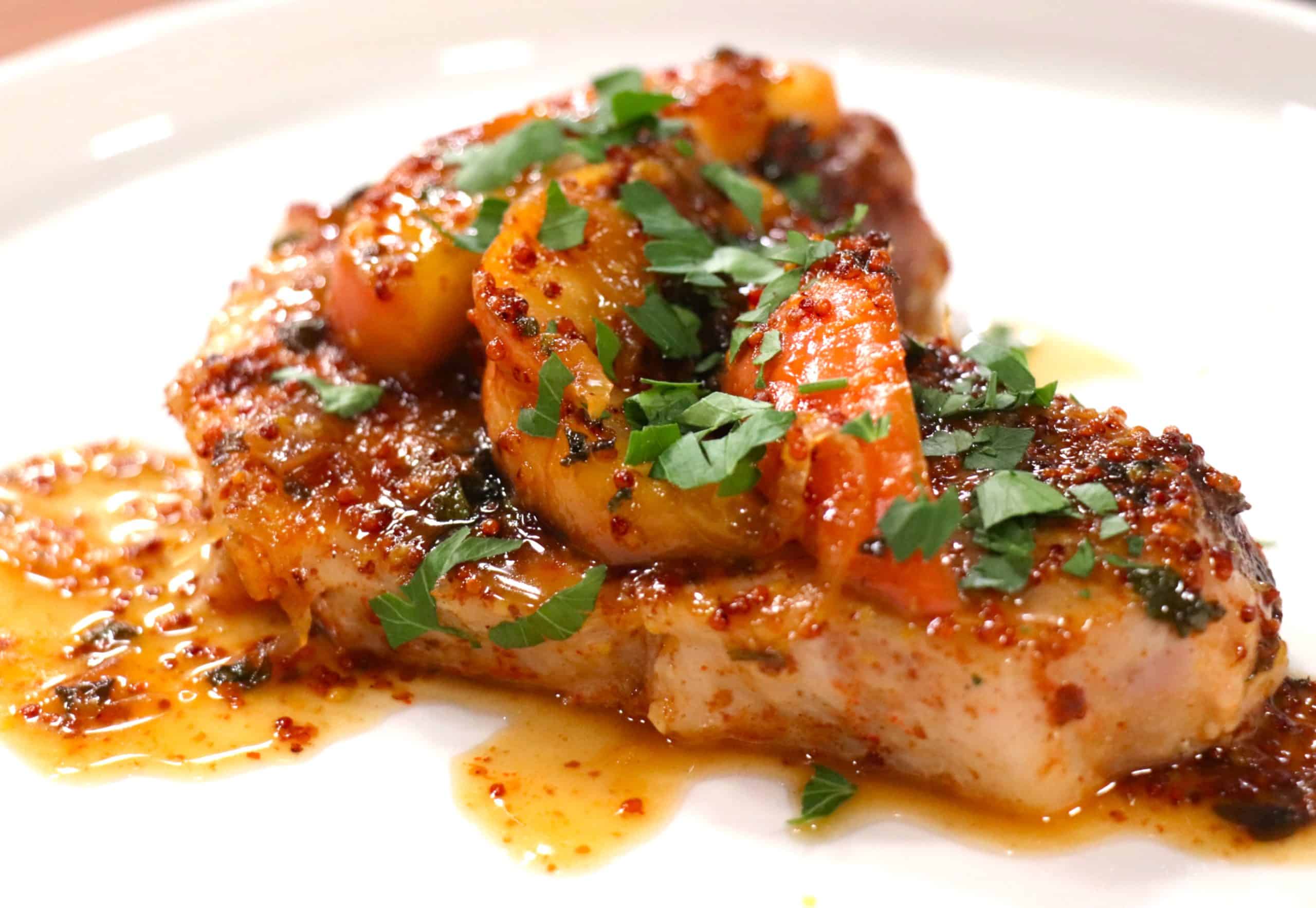 Featured image for “Honey Mustard Spiced Apple Pork Chops”