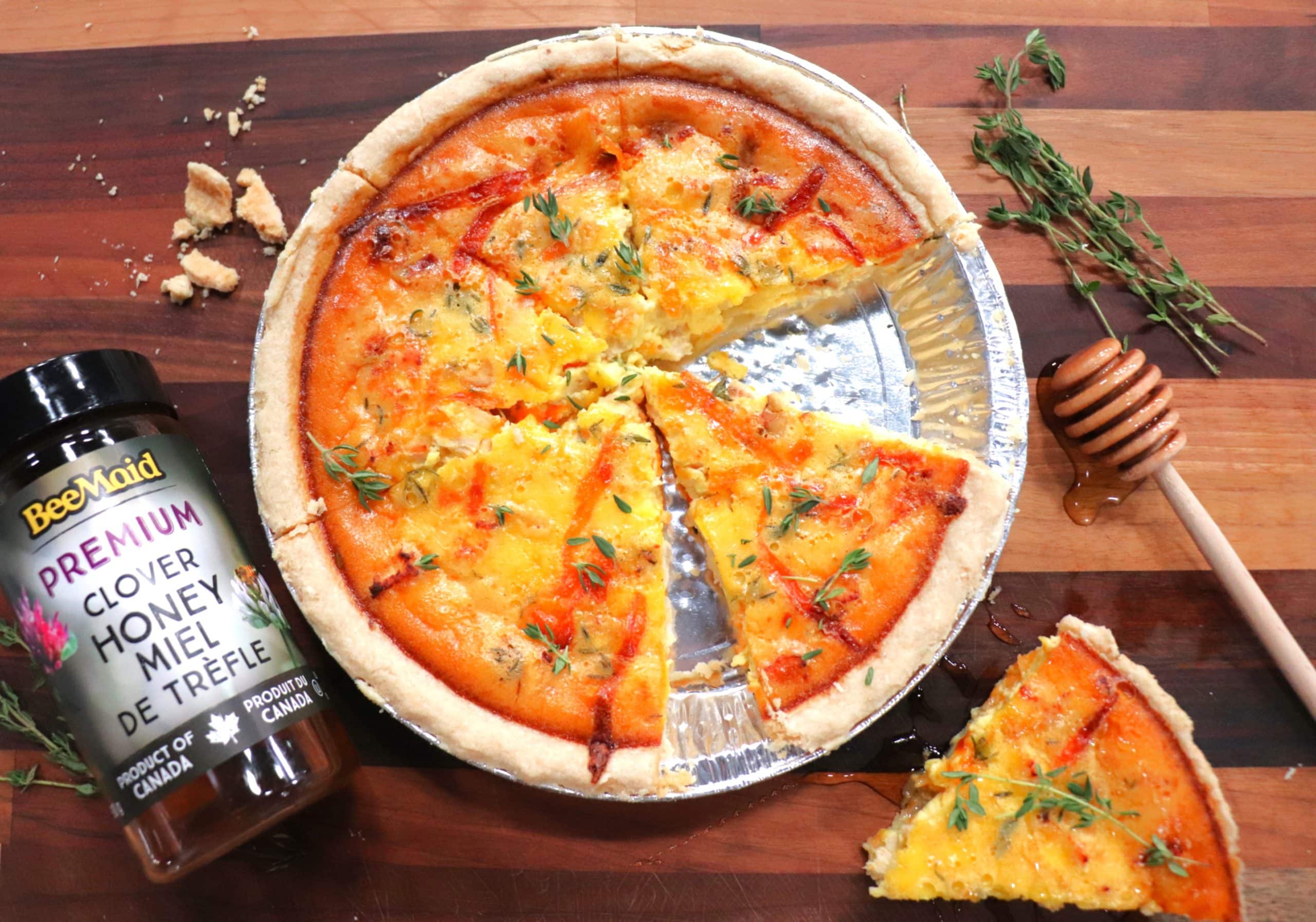 Featured image for “Honey Cheddar Chicken Quiche”