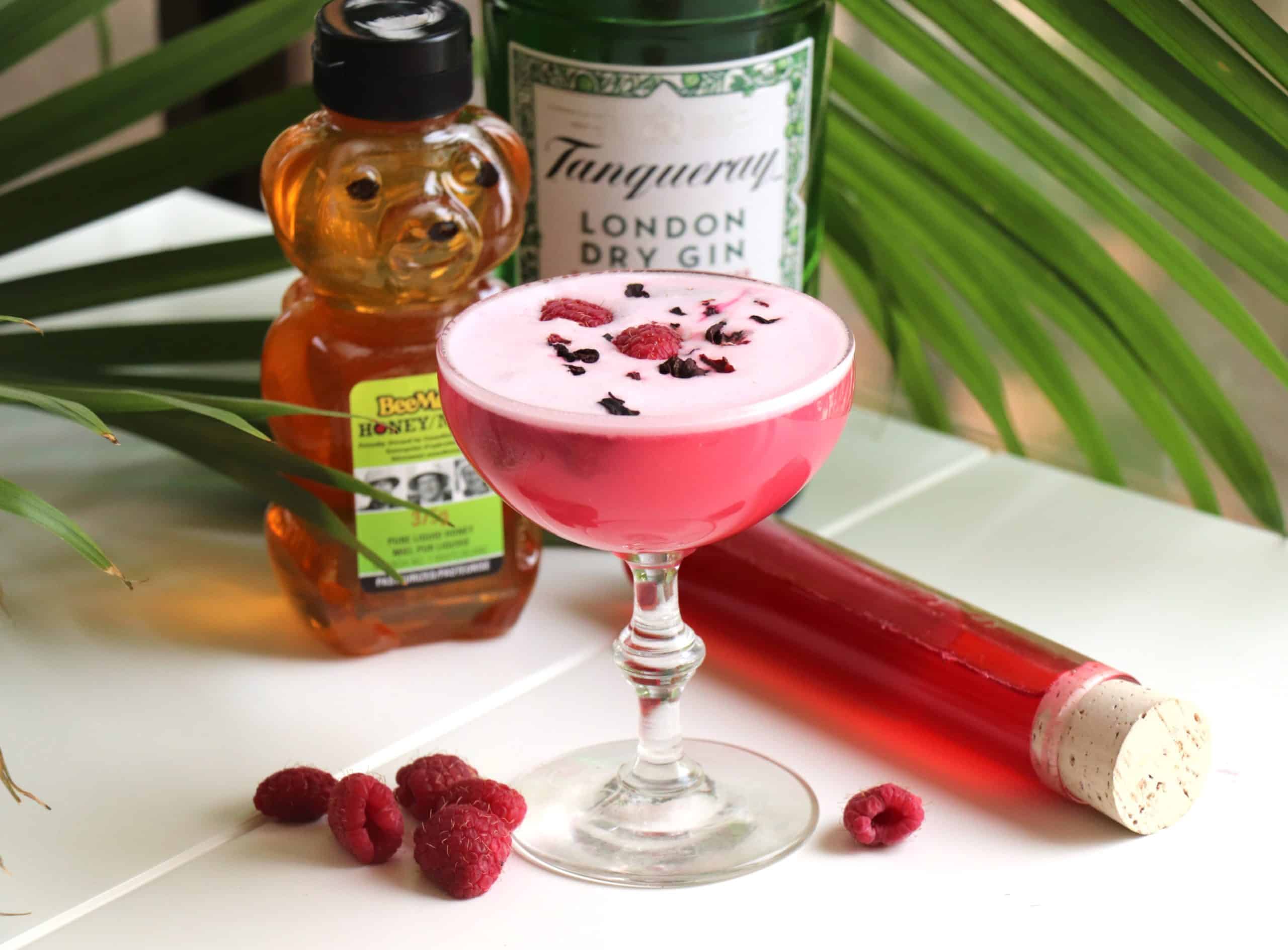 Featured image for “Honey Hibiscus Gin Sour”