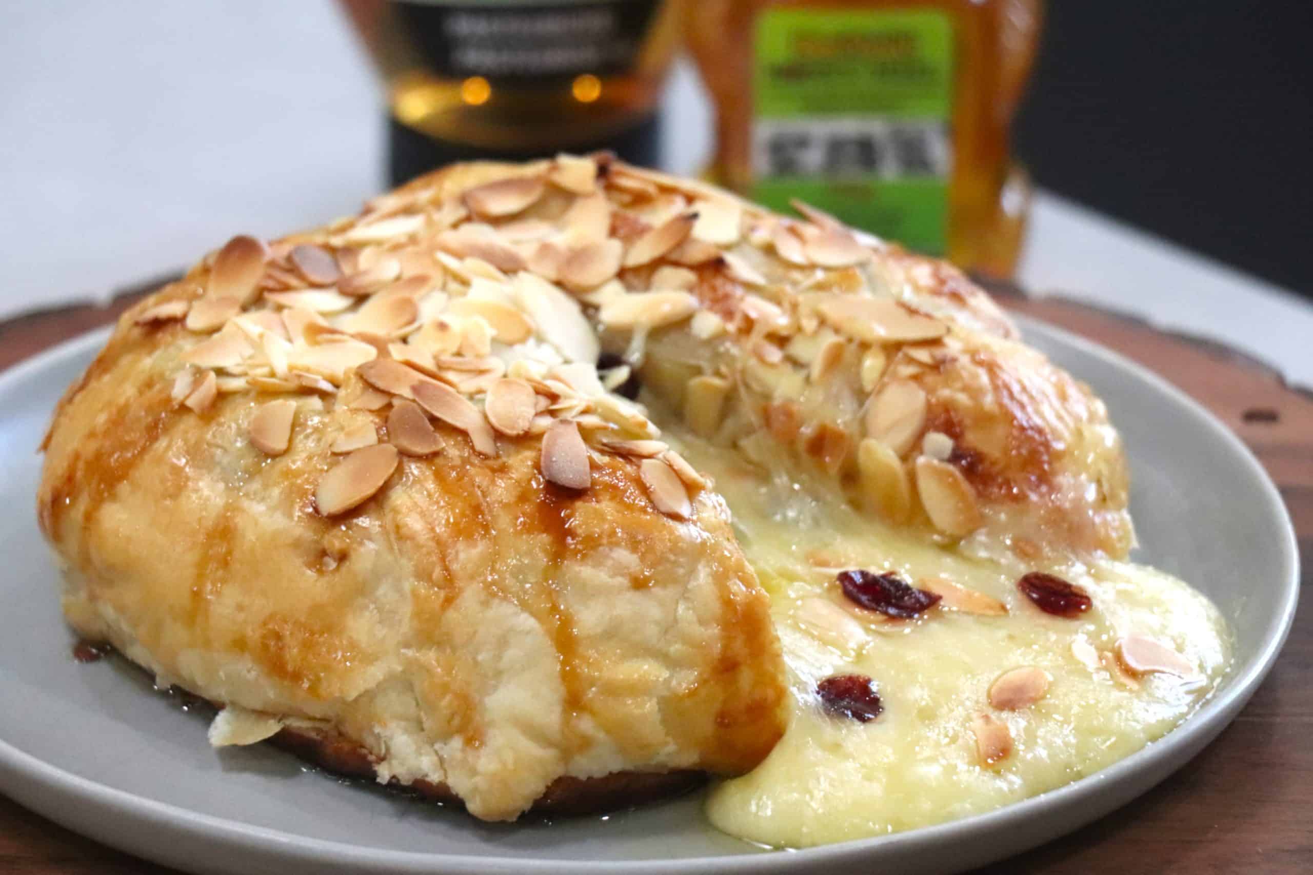 Featured image for “Honey Almond & Cranberry Puff Pastry Brie”