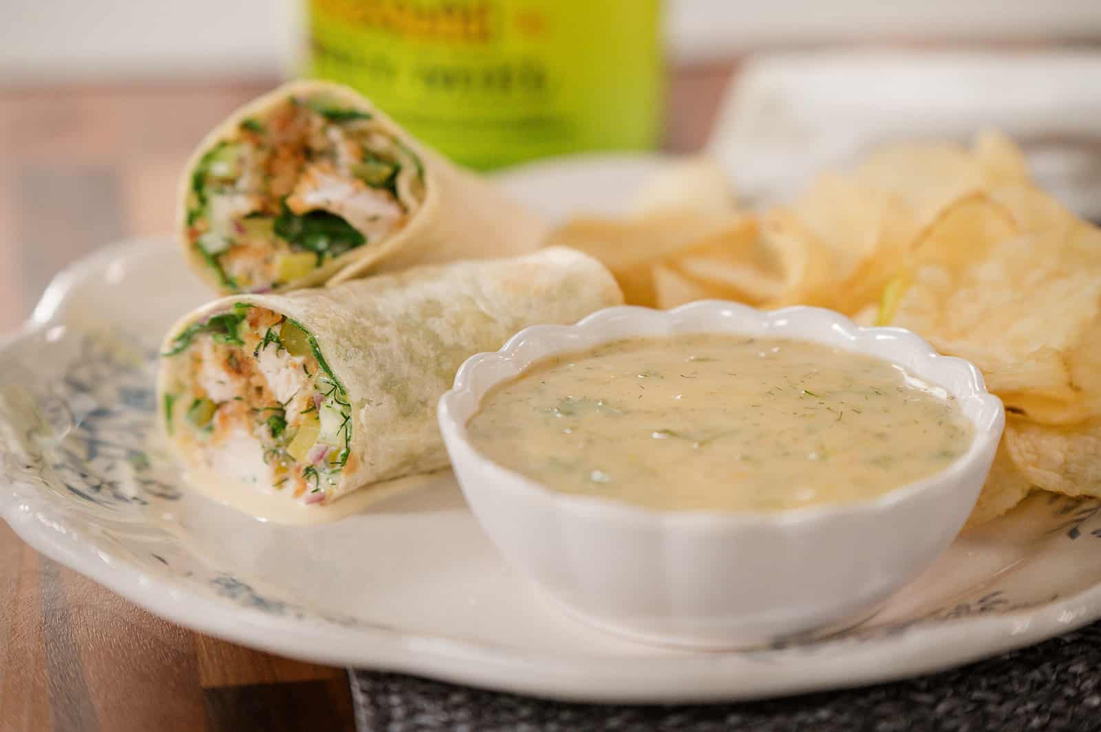 Featured image for “Honey Dill Crispy Chicken Salad Wrap”
