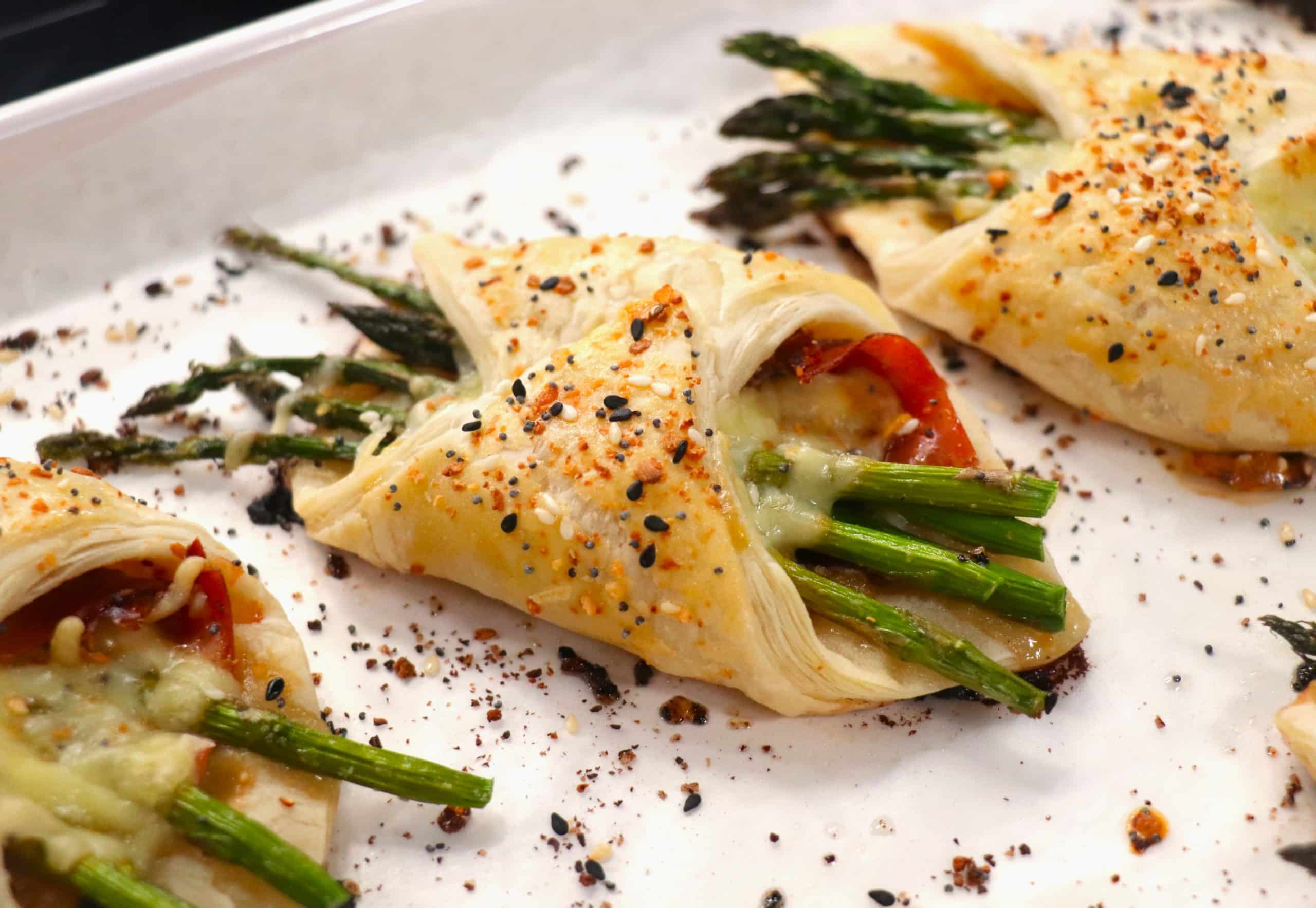 Featured image for “Cheesy Honey Mustard Asparagus Puff Pastries”