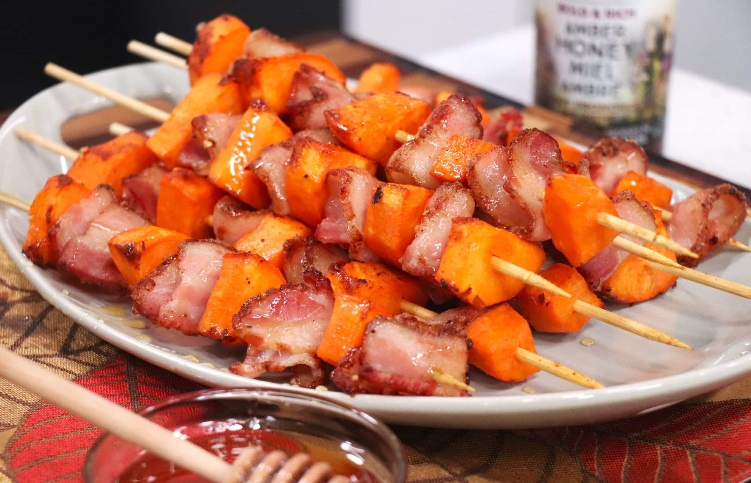 Featured image for “Honey Sweet Potato Bacon Kebab”